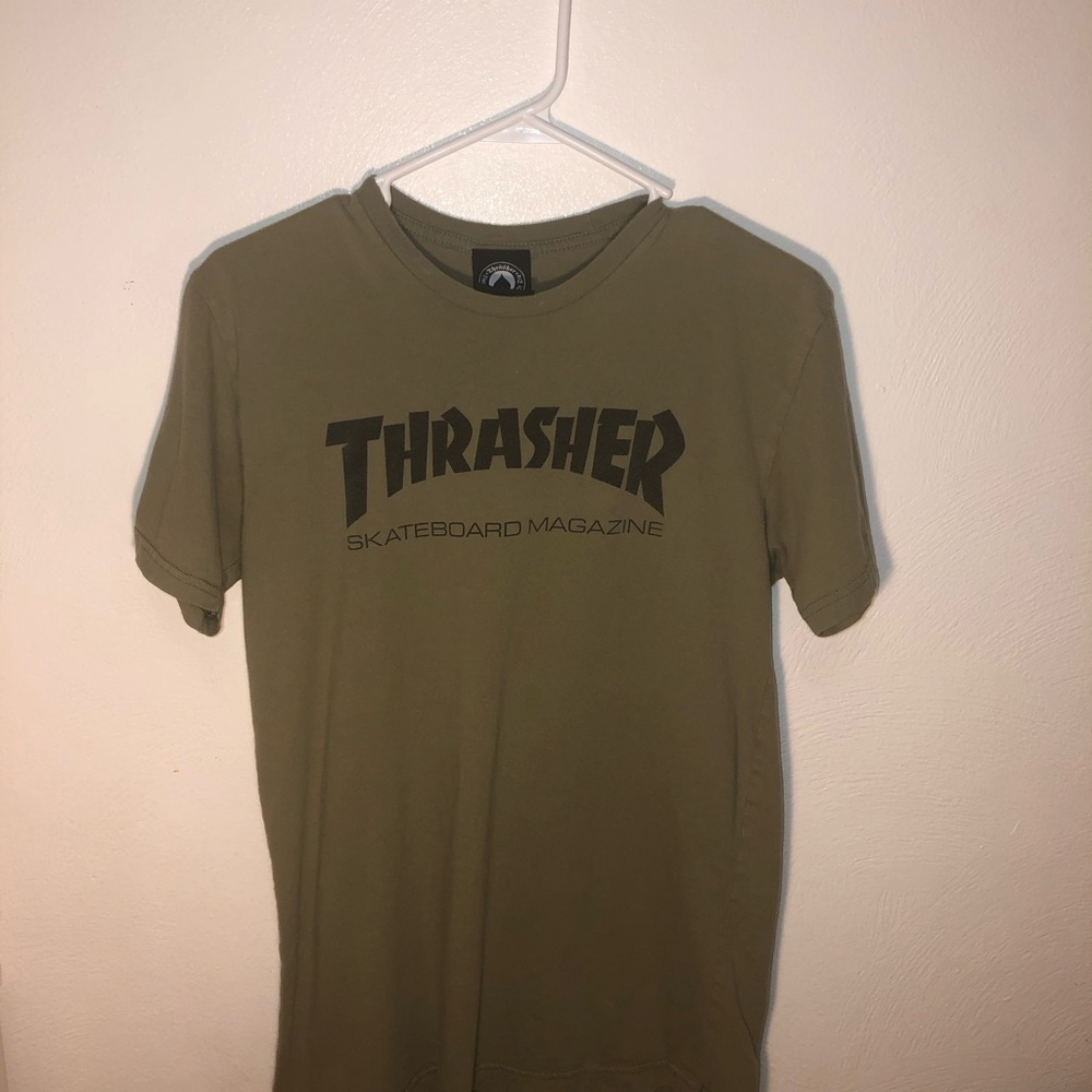 Dark Green Thrasher tee /s/